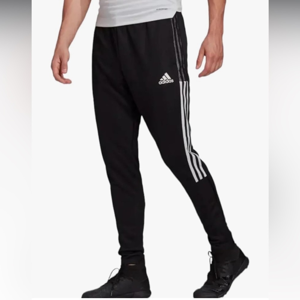 NWT Mens Medium Adidas Jogging Pants Black - Picture 2 of 6